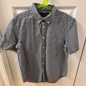 Ralph Lauren Navy Gingham Button Up